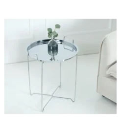 Stolik kawowy Marrakech srebrny*Invicta Interior Outlet