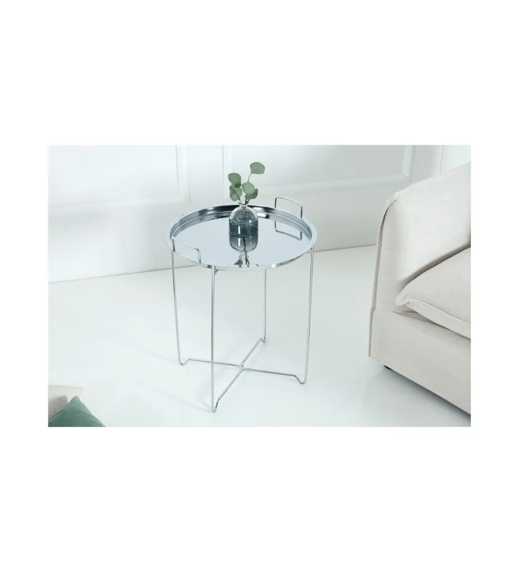 Stolik kawowy Marrakech srebrny*Invicta Interior Outlet