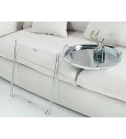 Stolik kawowy Marrakech srebrny*Invicta Interior Outlet