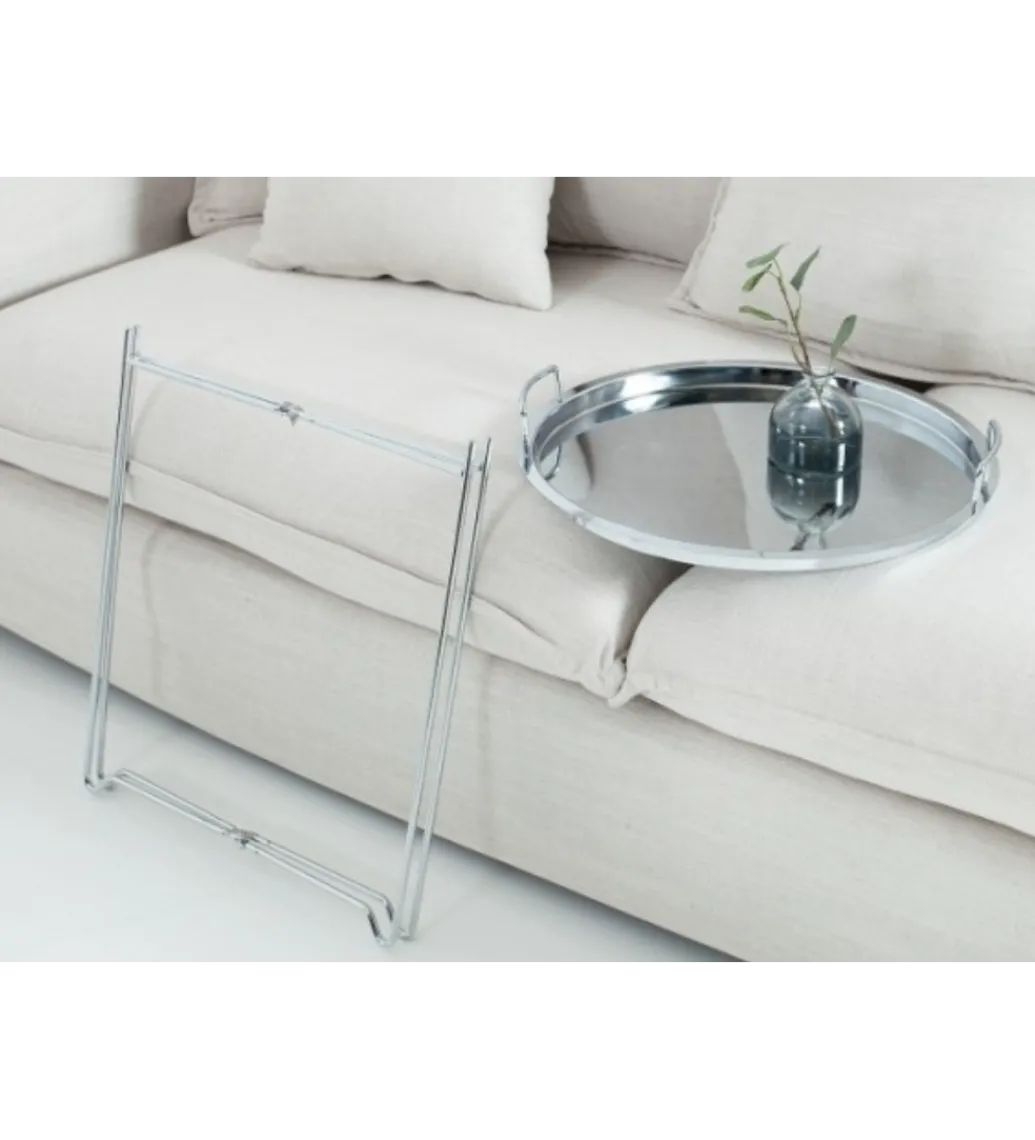 Stolik kawowy Marrakech srebrny*Invicta Interior Outlet