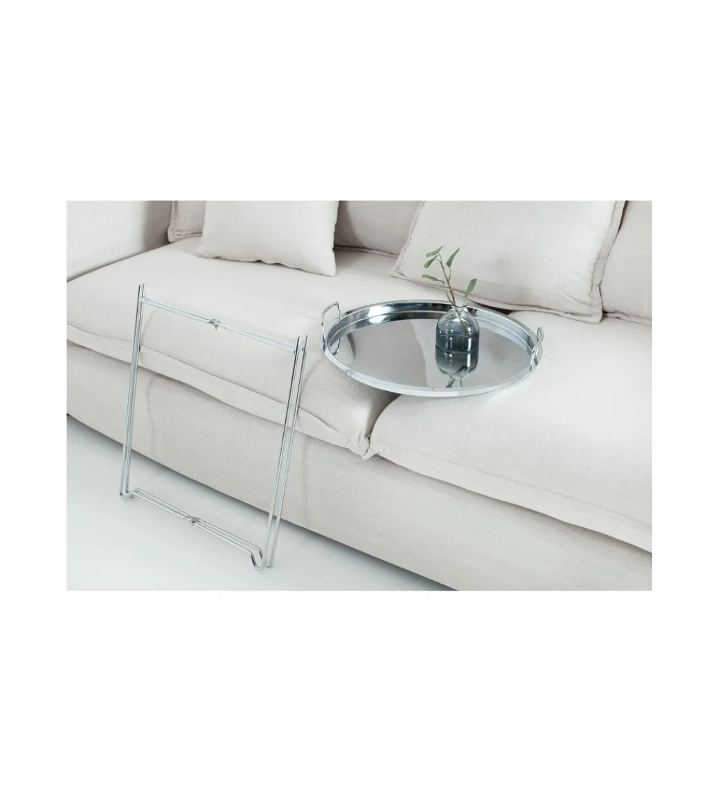 Stolik kawowy Marrakech srebrny*Invicta Interior Outlet