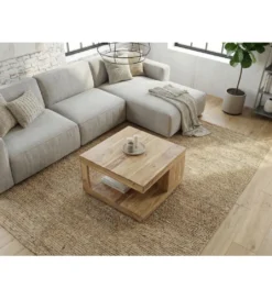 Stolik kawowy MASHARIK 60 cm drewno akacja*WOHNLING, GERMANY Discount