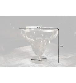 Stolik kawowy Matador 56 cm brązowy*Invicta Interior Sale