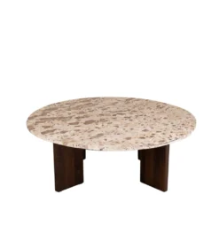 Stolik kawowy MATHILDE 90 cm w optyce marmuru*J-Line Sale