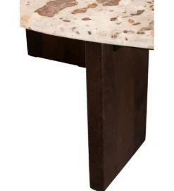 Stolik kawowy MATHILDE 90 cm w optyce marmuru*J-Line Sale