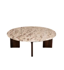 Stolik kawowy MATHILDE 90 cm w optyce marmuru*J-Line Sale