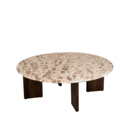 Stolik kawowy MATHILDE 90 cm w optyce marmuru*J-Line Sale