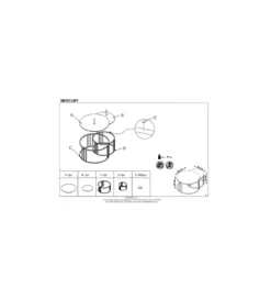 Stolik kawowy MERCURY set 2 srebrny*Halmar