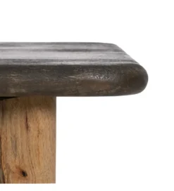Stolik kawowy MEZNATRE 120 cm drewno mango brązowe*DENZO