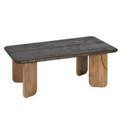 Stolik kawowy MEZNATRE 120 cm drewno mango brązowe*DENZO