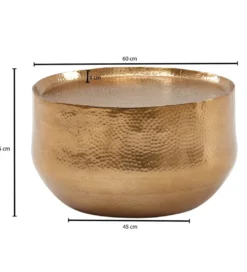 Stolik kawowy MILROY IV 60 cm złoty*WOHNLING, GERMANY Online