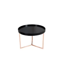 Stolik kawowy Modul 60 cm czarno miedziany*Invicta Interior Clearance