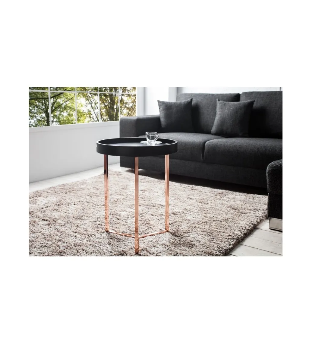 Stolik kawowy Modul 40 cm czarny*Invicta Interior Sale