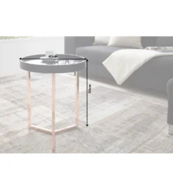 Stolik kawowy Modul 40 cm czarny*Invicta Interior Sale