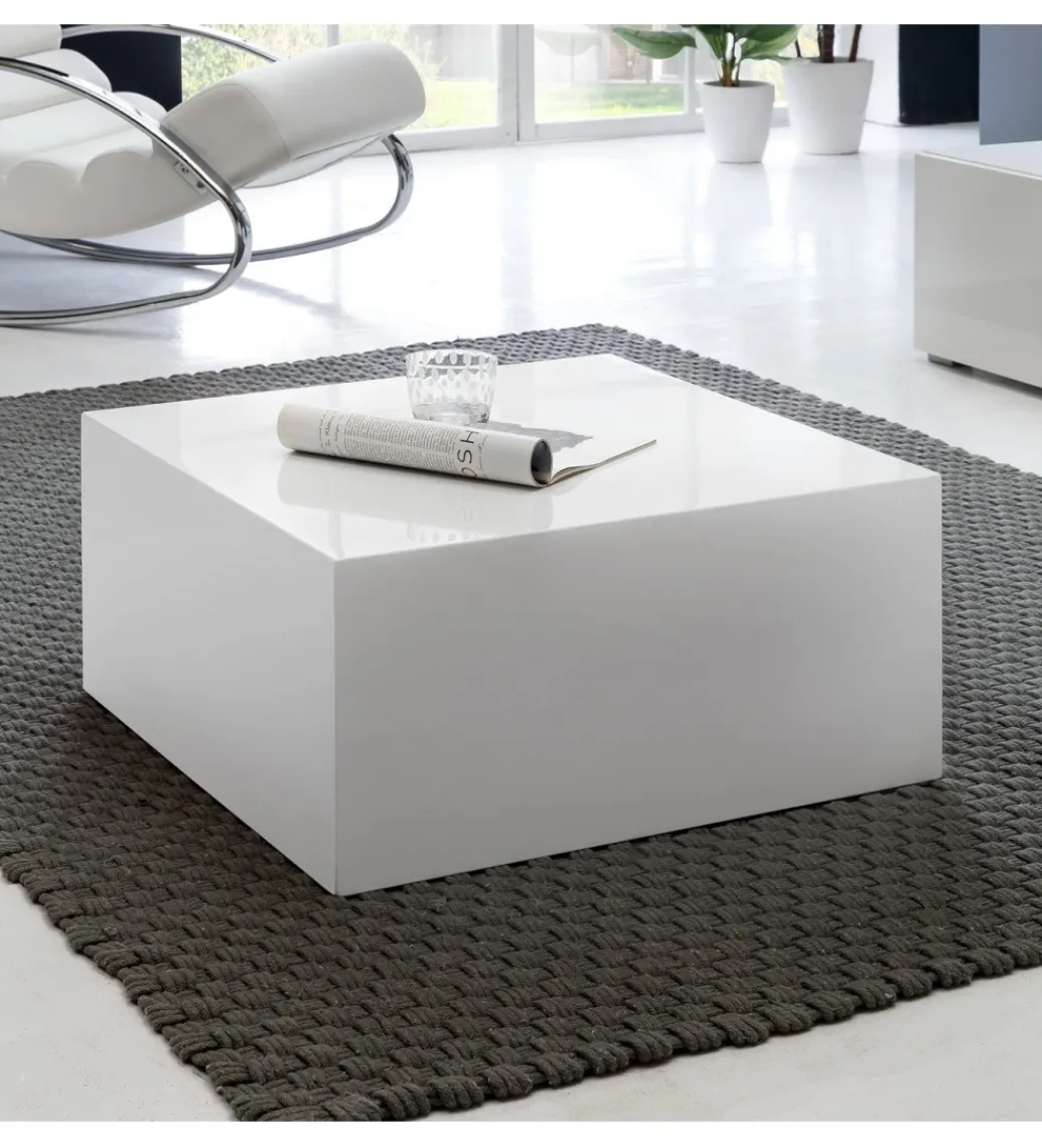 Stolik kawowy MONOBLOC 60 cm biały*WOHNLING, GERMANY Sale
