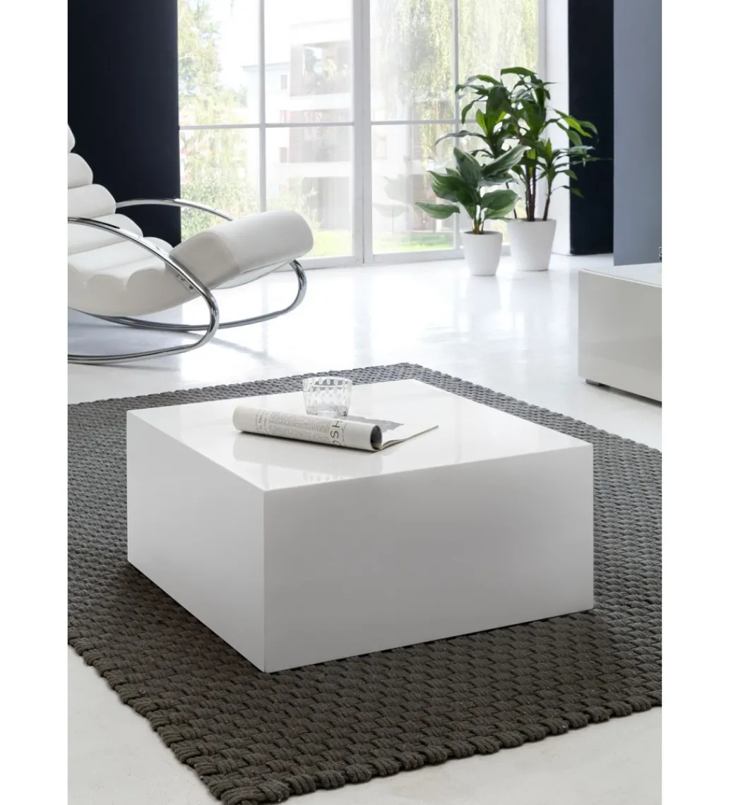 Stolik kawowy MONOBLOC 60 cm biały*WOHNLING, GERMANY Sale