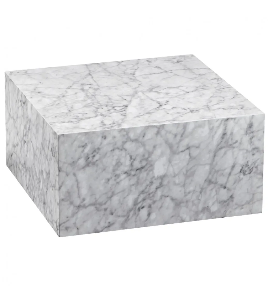 Stolik kawowy MONOBLOC 60 cm w optyce szarego marmuru*WOHNLING, GERMANY Outlet