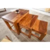 Stolik kawowy MONSOON SET 3 drewno Sheesham*Invicta Interior Sale