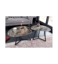 Stolik kawowy MONTREAL Marvelous 70 cm ceramika w optyce marmuru*Invicta Interior Outlet