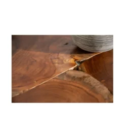 Stolik kawowy Mosaik 70 cm drewno Teak*Invicta Interior - przedsprzedaż Discount