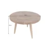 Stolik kawowy MOSAIK 60 cm naturalny teak*Invicta Interior - przedsprzedaż