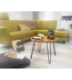 Stolik kawowy MULME 60 cm drewno sheesham*WOHNLING, GERMANY Hot