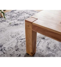 Stolik kawowy MUMBAI Arktyka 110 cm drewno akacja*WOHNLING, GERMANY Outlet