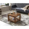 Stolik kawowy MUMBAI 60 cm drewno sheesham*WOHNLING, GERMANY Best