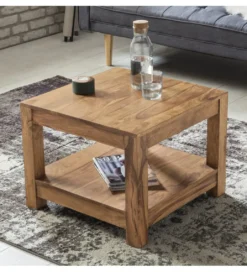 Stolik kawowy MUMBAI 60 cm drewno akacja*WOHNLING, GERMANY Clearance