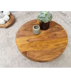 Stolik kawowy NADOR 60 cm drewno sheesham*WOHNLING, GERMANY Online