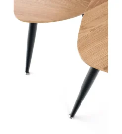 Stolik kawowy NICEA set 2 w optyce dąb złoty*Halmar Outlet