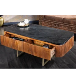 Stolik kawowy NIGATA 110 cm Drewno Mango Brąz*Invicta Interior Online