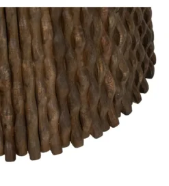 Stolik kawowy NIZAMES 80 cm drewno mango marmur*DENZO Best