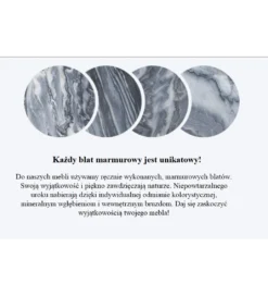 Stolik kawowy Nobil Elements set 2 marmur szary*Invicta Interior Clearance