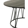 Stolik kawowy ogrodowy ZOA 80 cm czarny*J-Line Clearance