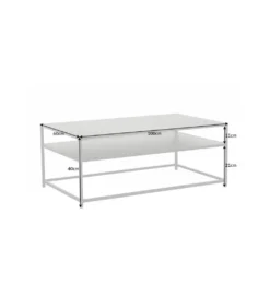 Stolik kawowy OLIMPIA 100 cm czarny*Invicta Interior Clearance