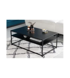 Stolik kawowy OLIMPIA 100 cm czarny*Invicta Interior Clearance