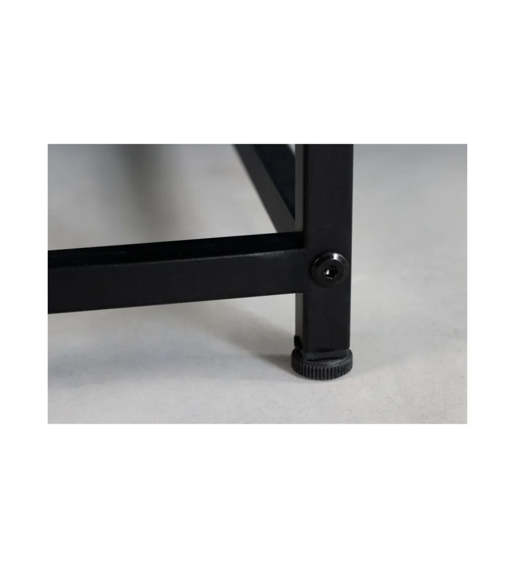 Stolik kawowy OLIMPIA 100 cm czarny*Invicta Interior Clearance