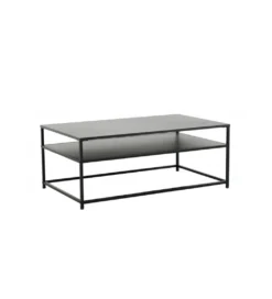 Stolik kawowy OLIMPIA 100 cm czarny*Invicta Interior Clearance