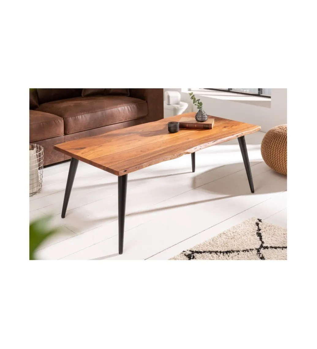 Stolik kawowy Organic Living 110 cm drewno akacja*Invicta Interior - przedsprzedaż