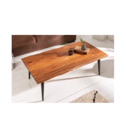 Stolik kawowy Organic Living 110 cm drewno akacja*Invicta Interior - przedsprzedaż