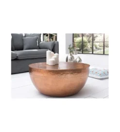 Stolik kawowy Orient 60 cm miedziany*Invicta Interior Hot