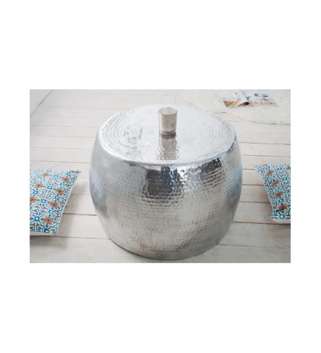 Stolik kawowy Orient 60 cm srebrny*Invicta Interior Sale