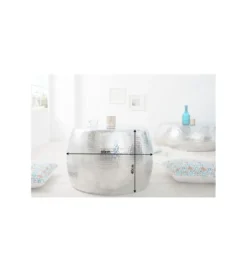 Stolik kawowy Orient 60 cm srebrny*Invicta Interior Sale