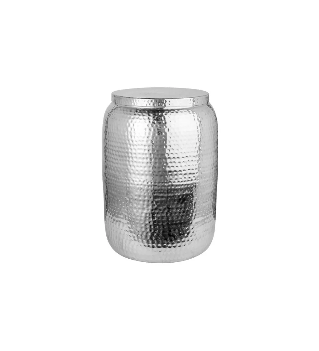 Stolik kawowy Orient 35 cm w kolorze srebrnym*Invicta Interior Hot