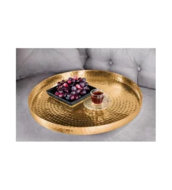 Stolik kawowy ORIENT set 2 złoty*Invicta Interior