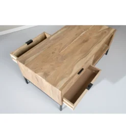 Stolik kawowy OSSLO 120 cm drewno akacja*LF-Design Discount