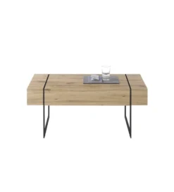 Stolik kawowy PAPHOS 110 cm w optyce dąb sękaty*MCA Best