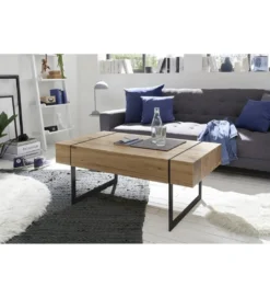 Stolik kawowy PAPHOS 110 cm w optyce dąb sękaty*MCA Best