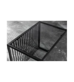Stolik kawowy PASCAL 100 cm w optyce czarnego marmuru*Invicta Interior New